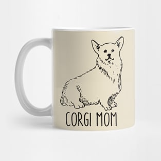 Cute Welsh Corgi mom pocket design Mug